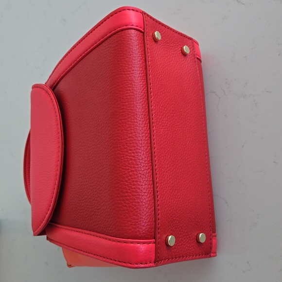 Never used KATE SPADE bag leather purse detachable adjustable strap tri-color - Picture 6 of 14